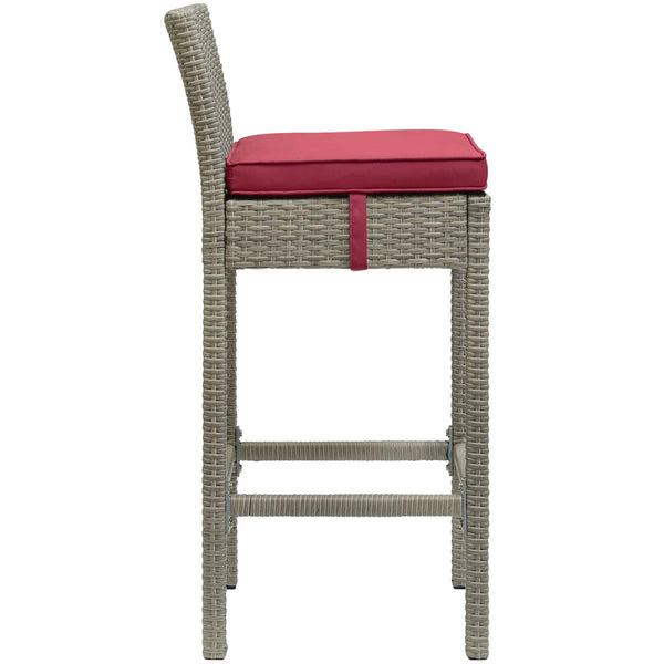 Modway Conduit Outdoor Patio Wicker Rattan Bar Stool Light | Bar Stools | Modishstore-21