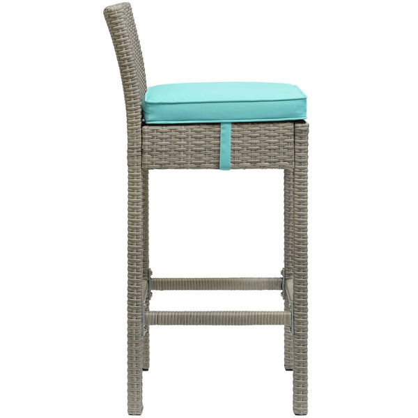 Modway Conduit Outdoor Patio Wicker Rattan Bar Stool Light | Bar Stools | Modishstore-23