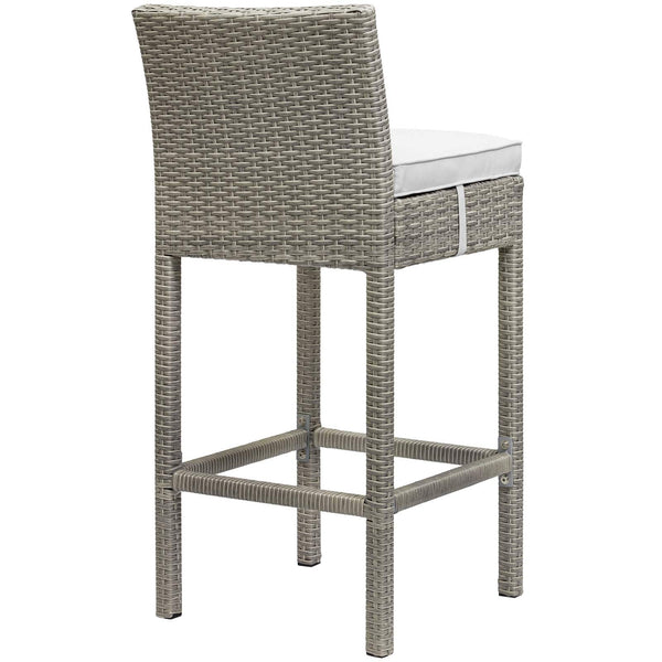 Modway Conduit Outdoor Patio Wicker Rattan Bar Stool Light | Bar Stools | Modishstore-32