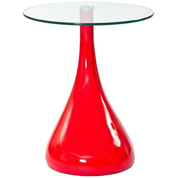 Modway Teardrop Side Table - Red | Side Tables | Modishstore-3