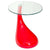 Modway Teardrop Side Table - Red | Side Tables | Modishstore-2