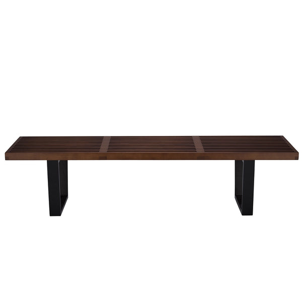 EdgeMod Slat 5' Bench In Dark Walnut