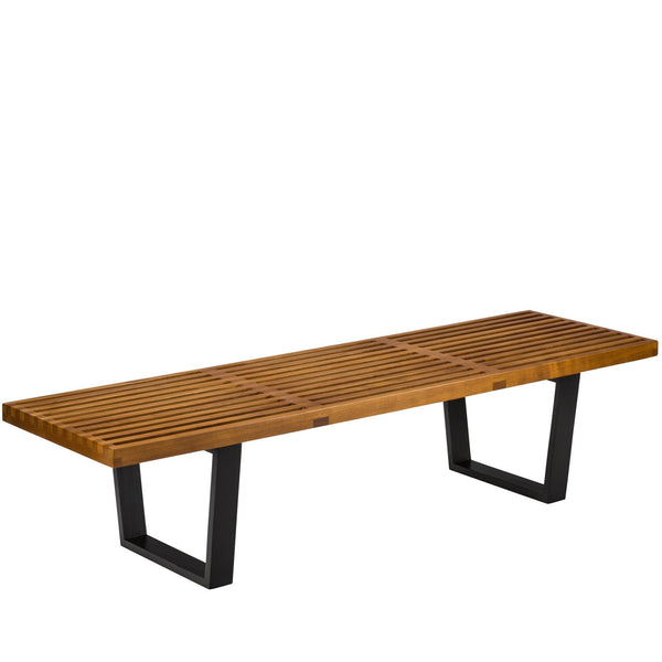 EdgeMod Slat 5' Bench In Dark Walnut