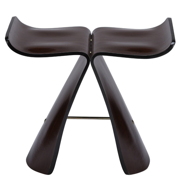 EdgeMod Wing Plywood Stool In Wenge