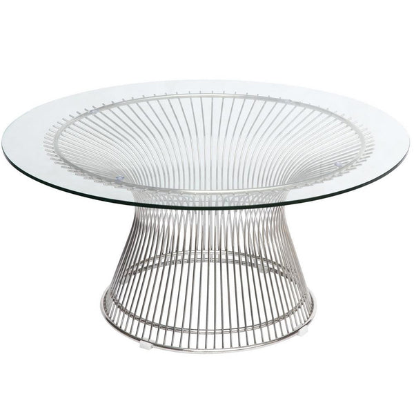 Fine Mod Imports Wire Side Table - Silver | Side Tables | Modishstore-4