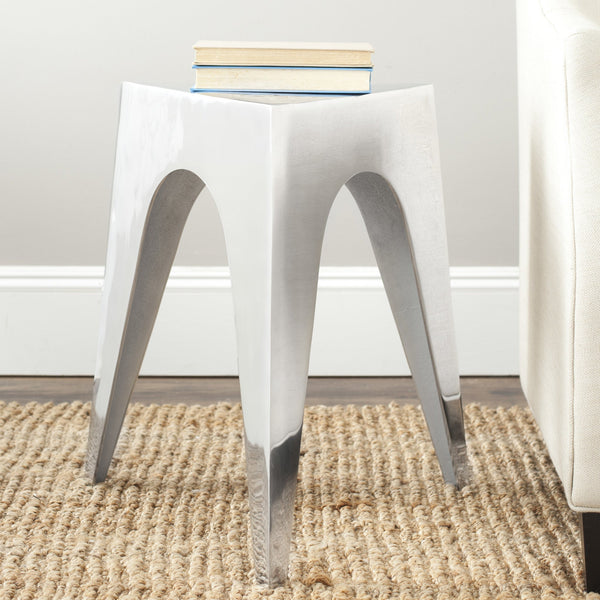 Safavieh Indium Triangle Aluminum Side Table | Side Tables |  Modishstore 