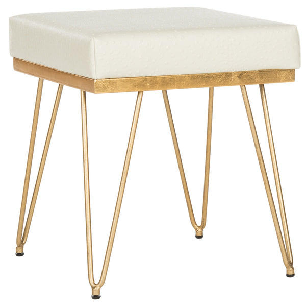 Safavieh Jenine Faux Ostrich Square Bench | Stools & Benches |  Modishstore  - 5