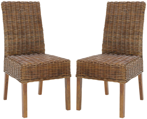 Safavieh Sanibel Rattan Side Chair - Set Of 2 | Dining Chairs | Modishstore - 7