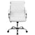 Flash Furniture Mid-Back Designer White Leather Executive Swivel Office Chair With Chrome Base | Office Chairs | Modishstore-2