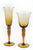 Vagabond Vintage Champagne / Wine Amber Glasses - Set of 6 | Modishstore | Drinkware-2