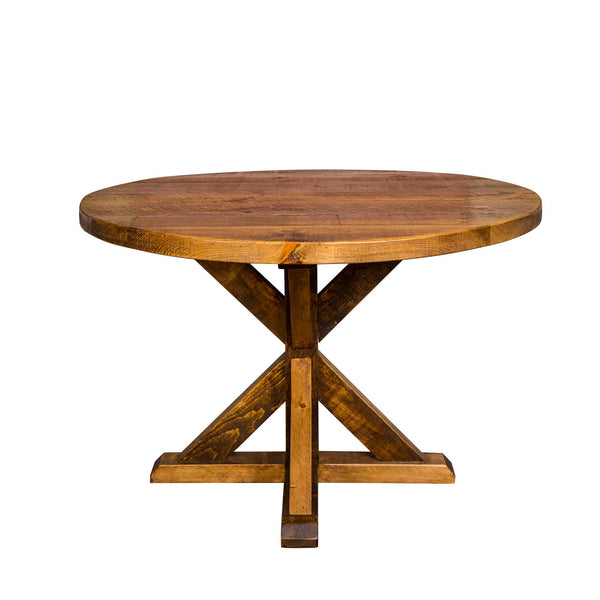 Napa East Round Farm Table - Trestle Base