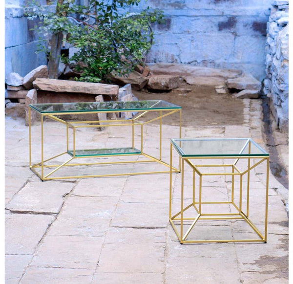 Gold Leaf Design Group Floating Side Table | Side Tables | Modishstore-6