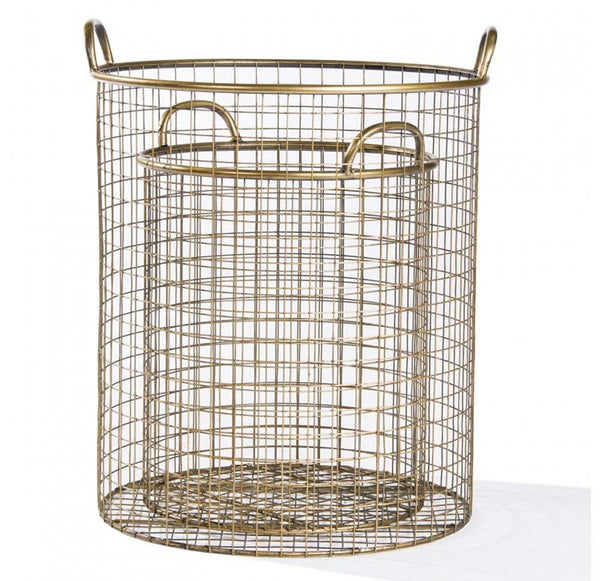 Gold Leaf Design Group Pullman Basket - Set Of 2 | Bins, Baskets & Buckets | Modishstore-4