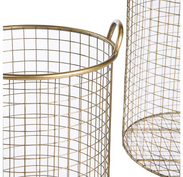 Gold Leaf Design Group Pullman Basket - Set Of 2 | Bins, Baskets & Buckets | Modishstore-7