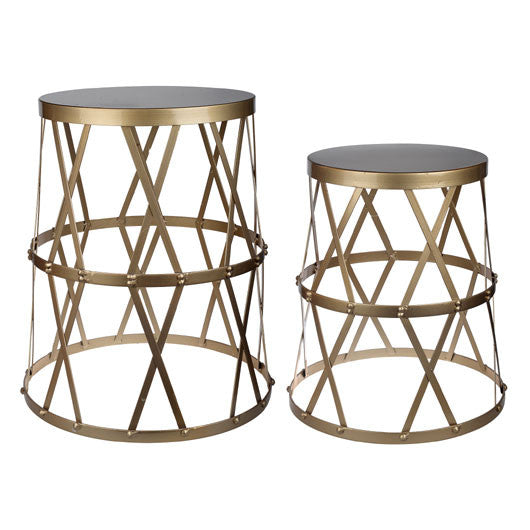 A&B Home Urban Vogue Gold Accent Tables