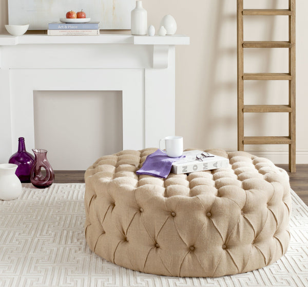 Safavieh Charlene Tufted Ottoman | Ottomans |  Modishstore 