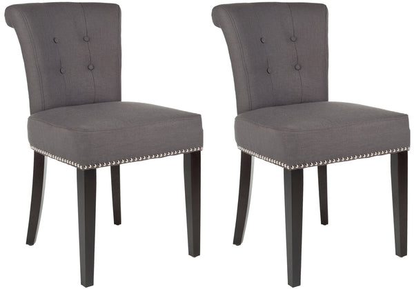 Safavieh Sinclair Ring Chair Silver Nail Heads - Set Of 2 | Dining Chairs | Modishstore - 2