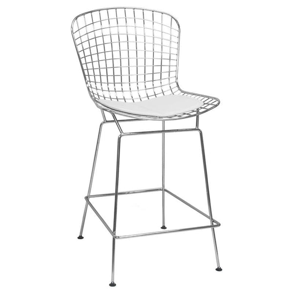 Mod Made Chrome Wire Counter Stool