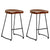 Mod Made Potter Wood Counter Stool Metal Leg 2-Pack | Modishstore | Counter Stools