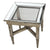 A&B Home  Jordan Mirrored Side Table