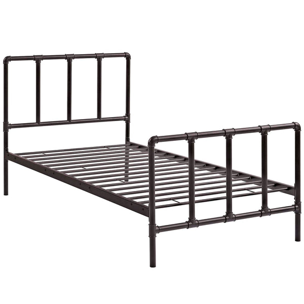 Modway Dower Twin Bed - Brown | Beds | Modishstore-3