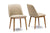 baxton studio lavin mid century walnut light brown wood 7pc dining set | Modish Furniture Store-5