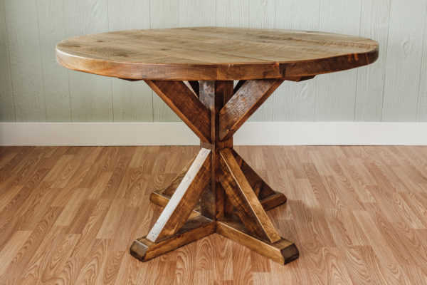 Napa East Round Farm Table - Trestle Base