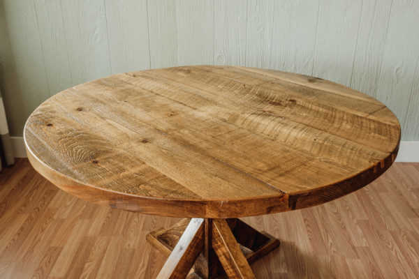 Napa East Round Farm Table - Trestle Base