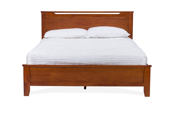 baxton studio demitasse brown wood contemporary twin size bed | Modish Furniture Store-3