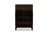 baxton studio felda dark brown modern shoe cabinet with 2 doors and drawer | Modish Furniture Store-3