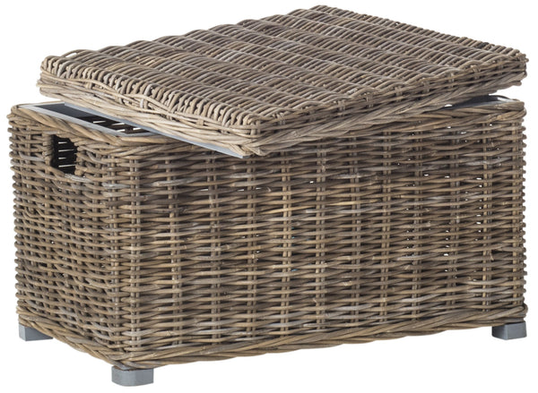 Safavieh Mikasi Wicker Trunk/Basket | Cabinets |  Modishstore  - 5