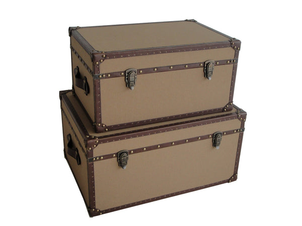 Screen Gems Valencia Rectangle Canvas Trunks - SGT0A8SL | Cabinets | Modishstore