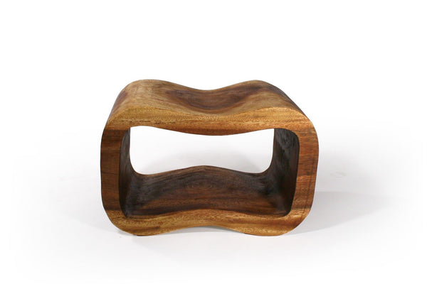 Strata Furniture Wave Bench in Walnut