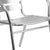 Flash Furniture Aluminum Commercial Indoor-Outdoor Restaurant Stack Chair With Triple Slat Back - Set of 2