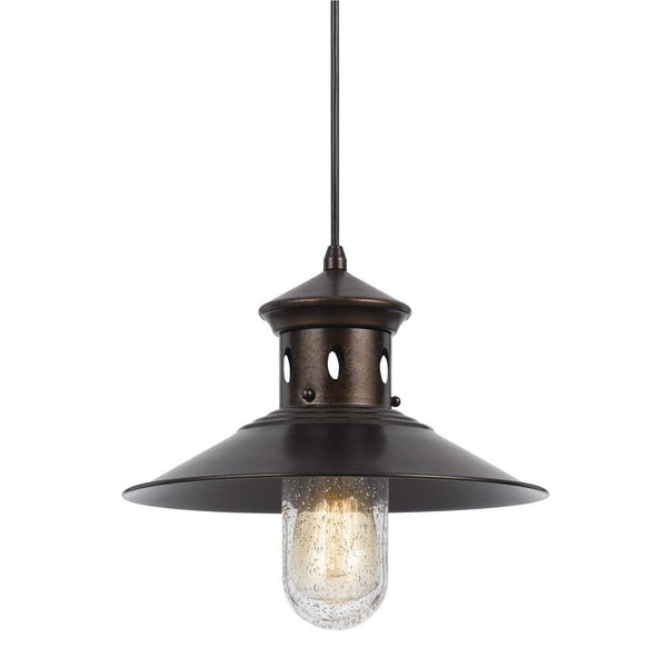 Cal Lighting UP-1115-6-RU 60W Binghamton Metal Pendant | Modishstore | Pendant Lamps