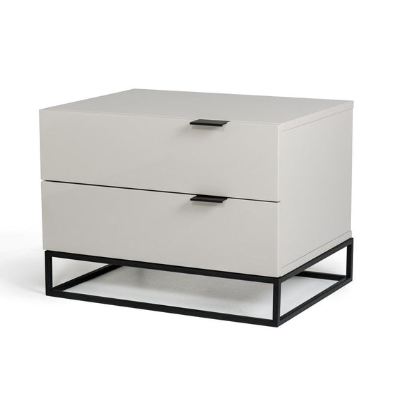 Vig Furniture Modrest Hera Modern Grey Nightstand | Modishstore | Nightstands