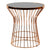 Vig Furniture Modrest Ardath Modern Black Glass & Rosegold End Table | Modishstore | End Tables