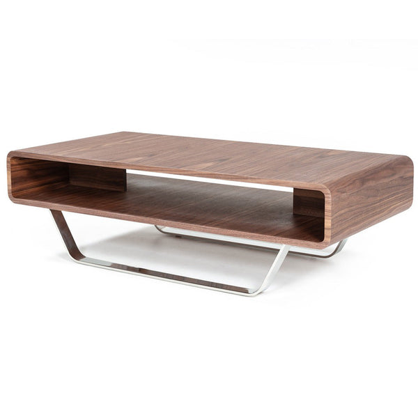 Vig Furniture Modrest Avis - Modern Walnut Matte Coffee Table | Modishstore | Coffee Tables-6