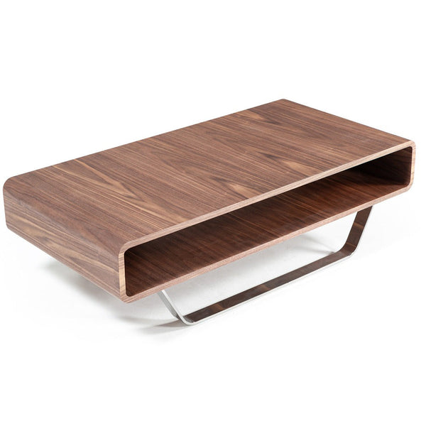 Vig Furniture Modrest Avis - Modern Walnut Matte Coffee Table | Modishstore | Coffee Tables-7