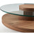 Vig Furniture Modrest Hector Modern Round Walnut Coffee Table | Modishstore | Coffee Tables-2