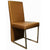 Vig Furniture A&X 0099 Modern Gold Leatherette Dining Chair | Modishstore | Dining Chairs