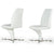 Vigfurniture Nix - Modern White Leatherette Dining Chair (Set of 2) | Modishstore | Dining Chairs