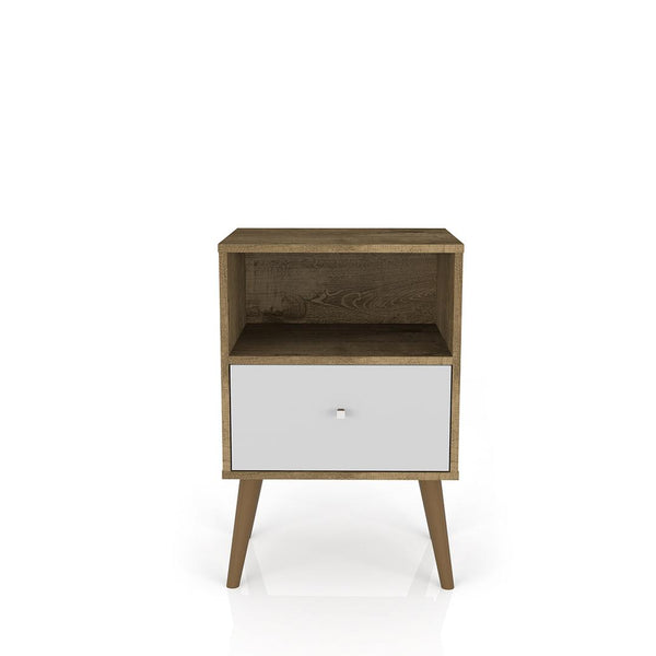 Manhattan Comfort Liberty Mid Century - Modern Nightstand 1.0 with 1 Cubby Space | Nightstands | Modishstore-6