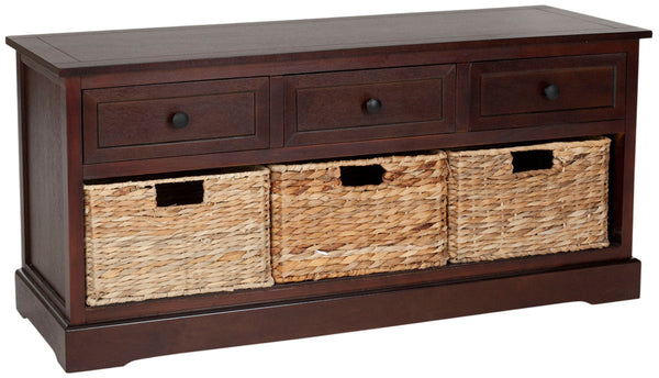 Safavieh Damien 3 Drawer Storage Bench | Stools & Benches |  Modishstore  - 21