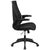 High Back Designer Black Mesh Executive Swivel Ergonomic Office Chair With Height Adjustable Flip-Up Arms By Flash Furniture | Office Chairs | Modishstore - 2