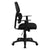 Mid-Back Black Mesh Swivel Task Office Chair With Flexible Dual Lumbar Support And Arms By Flash Furniture | Office Chairs | Modishstore - 2