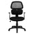 Mid-Back Black Mesh Swivel Task Office Chair With Flexible Dual Lumbar Support And Arms By Flash Furniture | Office Chairs | Modishstore - 4