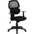 Mid-Back Black Mesh Swivel Task Office Chair With Flexible Dual Lumbar Support And Arms By Flash Furniture | Office Chairs | Modishstore