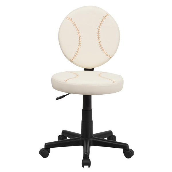 Baseball Swivel Task Office Chair By Flash Furniture | Office Chairs | Modishstore - 4