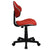 Red Fabric Swivel Ergonomic Task Office Chair By Flash Furniture | Office Chairs | Modishstore - 2